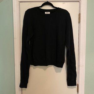 EUC - AMVi L/S Side Detail Pullover in Black - L